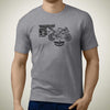 living-yamaha-yzf-R125-2016-premium-motorcycle-art-men-s-t-shirt
