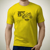 living-yamaha-yzf-R125-2016-premium-motorcycle-art-men-s-t-shirt