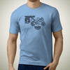 living-yamaha-yzf-R125-2016-premium-motorcycle-art-men-s-t-shirt