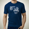 living-yamaha-tracer-900-gt-2018-premium-motorcycle-art-men-s-t-shirt