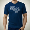 living-yamaha-yzf-R1-2007-premium-motorcycle-art-men-s-t-shirt