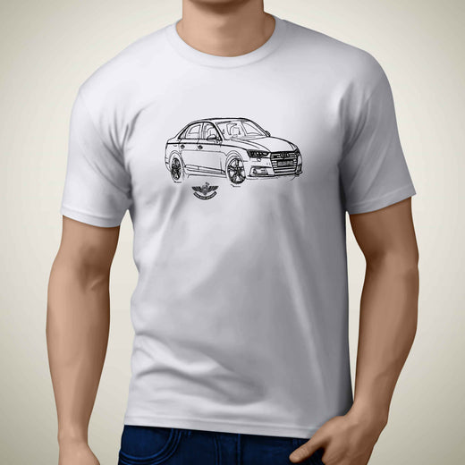 HA Audi A4 2016 Premium Car Art Men T Shirt