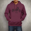 Harley Davidson Low Rider S Premium Motorcycle Art Men’s Hoodie