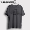 Harley Davidson Fat Bob 114  Premium Motorcycle Art Men’s T-Shirt