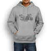 Harley Davidson Road Glide Premium Motorcycle Art Men’s Hoodie