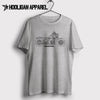 Harley Davidson Softail Classic 2017 Premium Motorcycle Art Men’s T-Shirt