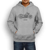 Harley Davidson Softail Deluxe Premium Motorcycle Art Men’s Hoodie