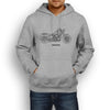 Harley Davidson Softail Slim Premium Motorcycle Art Men’s Hoodie