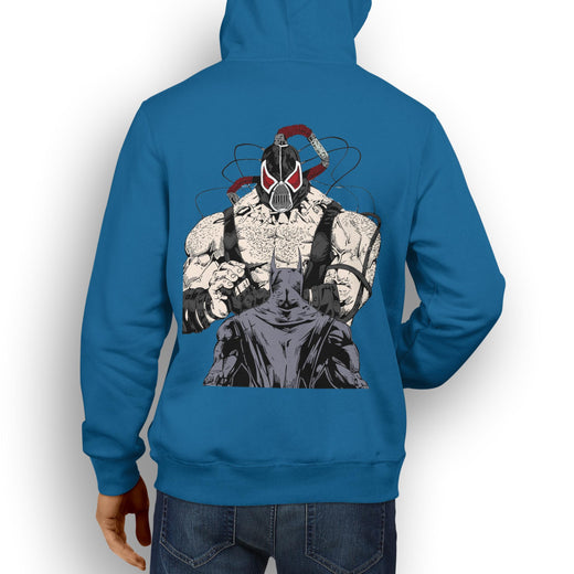 MARVEL / DC INSPIRED FAN ART BATMAN AND BANE DESIGN HOODIE