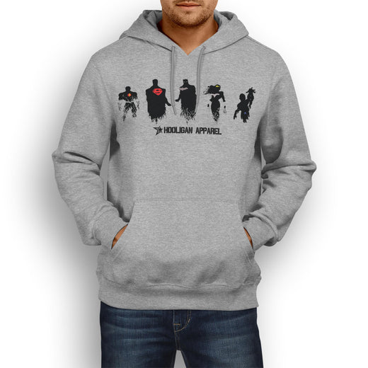 MARVEL / DC INSPIRED FAN ART JUSTICE LEAGUE DESIGN HOODIE