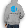 MARVEL / DC INSPIRED FAN ART LOGO FANTASTIC 4 DESIGN HOODIE