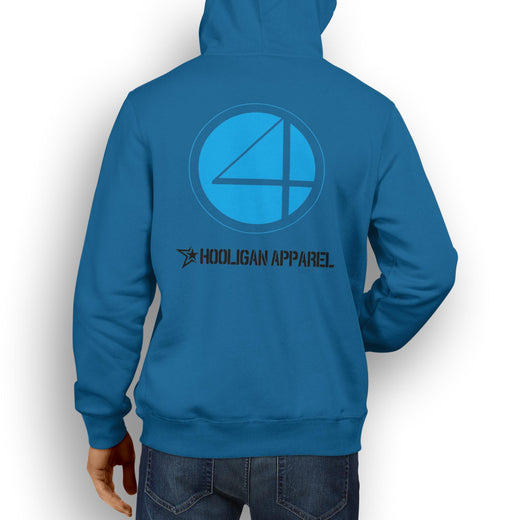 MARVEL / DC INSPIRED FAN ART LOGO FANTASTIC 4 DESIGN HOODIE
