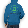 MARVEL / DC INSPIRED FAN ART LOGO GREEN LANTERN  DESIGN HOODIE