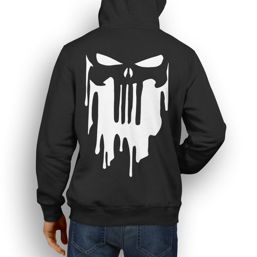MARVEL / DC INSPIRED FAN ART PUNISHER BLACK DESIGN HOODIE