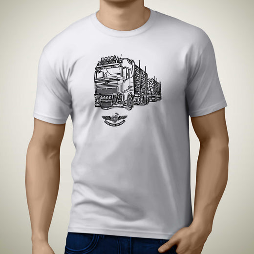 volvo-fh16-wood-trailer-premium-truck-art-men‚Äôs-t-shirt