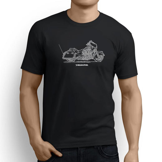 Indian Chieftain Dark Horse Premium Motorcycle Art Men’s T-Shirt