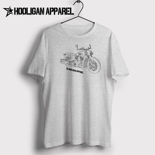 Indian Scout Bobber Premium Motorcycle Art Men’s T-Shirt