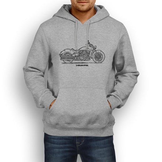 Indian Scout Premium Motorcycle Art Men’s Hoodie