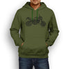 JL Illustration for a Aprilia Shiver 750 Motorbike fan Hoodie