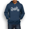 JL Illustration for a Aprilia Shiver 750 Motorbike fan Hoodie