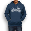 JL Illustration for a Aprilia Tuono V4 R APRC Motorbike fan Hoodie