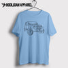 Jeep Wrangler Landy lady 2010 Inspired Car Art Men’s T-Shirt