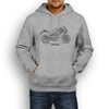 Kawasaki ER6f 2016 Premium Motorcycle Art Men’s Hoodie