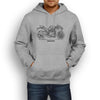 Kawasaki Ninja H2 2017 Premium Motorcycle Art Men’s Hoodie