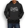 Kawasaki Ninja H2 2017 Premium Motorcycle Art Men’s Hoodie