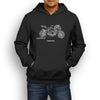 MV Agusta Brutale 1090R 2014 Premium Motorcycle Art Men’s Hoodie