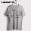 Neco Abruzzi 50 Vespa Inspired Moped Art Men’s T-Shirt