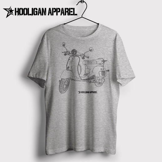 Neco Abruzzi 50 Vespa Inspired Moped Art Men’s T-Shirt