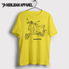 Neco Abruzzi 50 Vespa Inspired Moped Art Men’s T-Shirt
