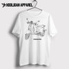 Neco Abruzzi 50 Vespa Inspired Moped Art Men’s T-Shirt