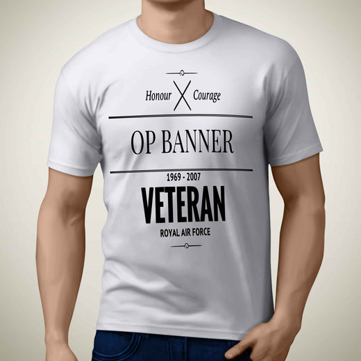 Op BANNER Veteran T-Shirt - Royal Air Force-Military Covers