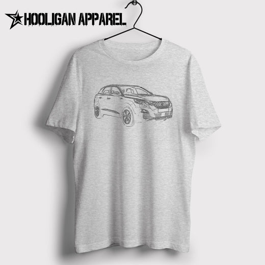 Peugeot 3008 Estate 2018 Inspired Car Art Men’s T-Shirt