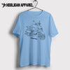 Peugeot Django Heritage 125cc Inspired Moped Art Men’s T-Shirt