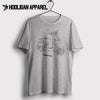 Peugeot Django Sport Bleu France Inspired Moped Art Men’s T-Shirt