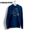 Peugeot Django Sport Bleu France Inspired Moped Art Men’s Hoodie