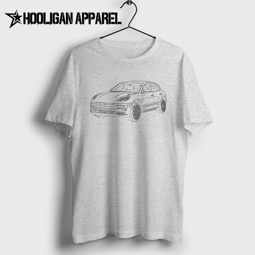 Porsche Macan Turbo SUV 2017 Inspired Car Art Men’s T-Shirt