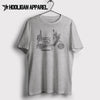 Quadrophenia Lambretta 1 Inspired Moped Art Men’s T-Shirt