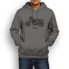 Royal Enfield Bullet C5 Chrome 2014 Premium Motorcycle Art Men’s Hoodie