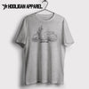 Vespa GTS300 2008 Inspired Moped Art Men’s T-Shirt