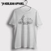 Vespa GTS300 2008 Inspired Moped Art Men’s T-Shirt