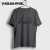 Vespa GTS300 2008 Inspired Moped Art Men’s T-Shirt