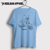 Vespa PX125cc 2011 Inspired Moped Art Men’s T-Shirt