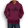 Victory Cross Country Premium Motorcycle Art Men’s Hoodie