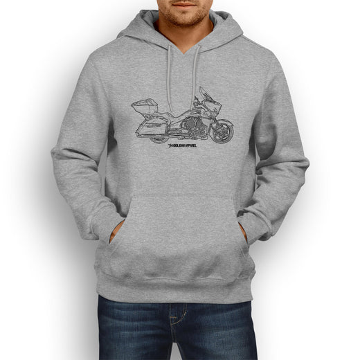 Victory Cross Country Premium Motorcycle Art Men’s Hoodie