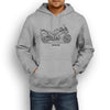 Yamaha FJR1300 2012 Premium Motorcycle Art Men’s Hoodie