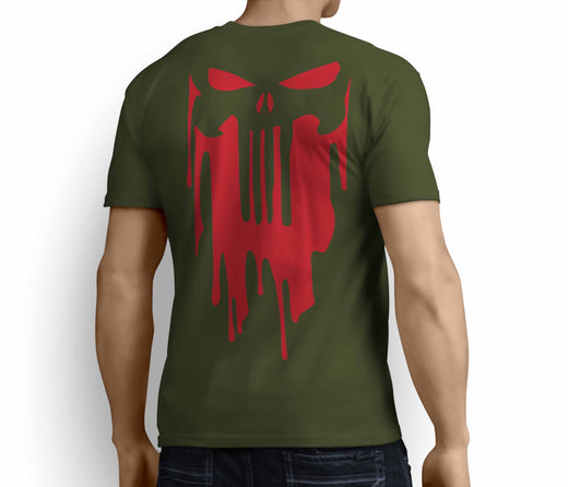 MARVEL / DC INSPIRED FAN ART PUNISHER RED  DESIGN T-SHIRT